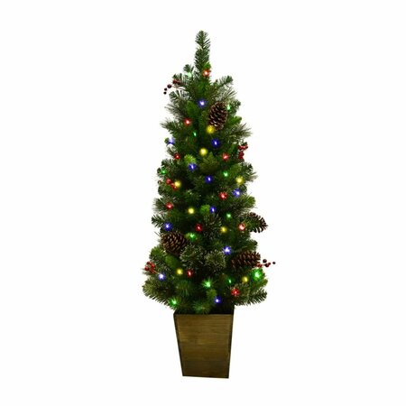 APARATO 4 ft. Celebrations Slim LED 50 lights Mixed Cedar Pine Christmas Tree AP2742707